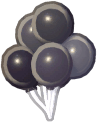 Island Adventure Black Balloons