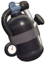 Island Adventure Black Scuba Tank