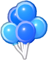 Island Adventure Blue Balloons