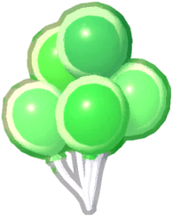 Island Adventure Green Balloons