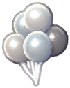 Island Adventure Silver Balloons