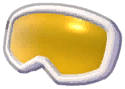 Island Adventure White Ski Goggles