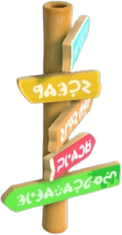 Island Adventure Beach Sign Post