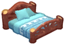 Island Adventure Log Double Bed